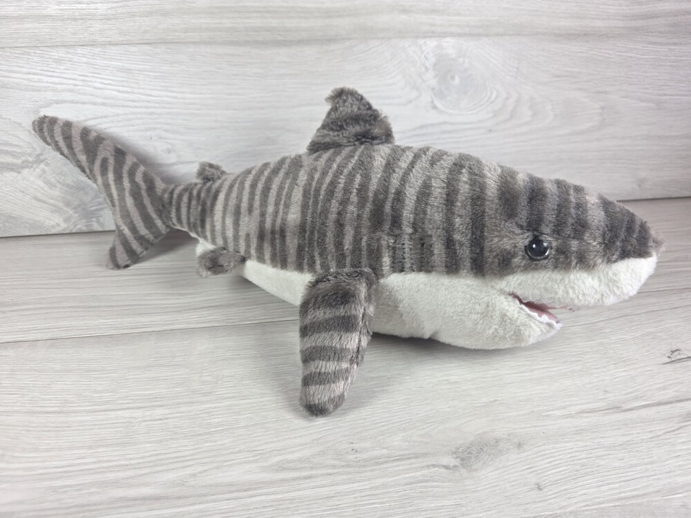 Wild Republic Plush Shark 18" Gray Soft Stuffed Animal Marine Ocean SU54